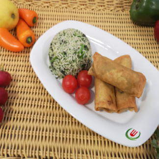 CREPES DE LEGUMES C/ ARROZ DE GRELOS