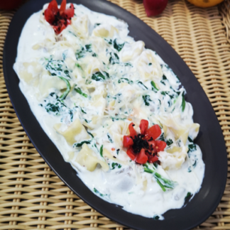 FAGOTINNI DE SALMÃO E ESPINAFRES